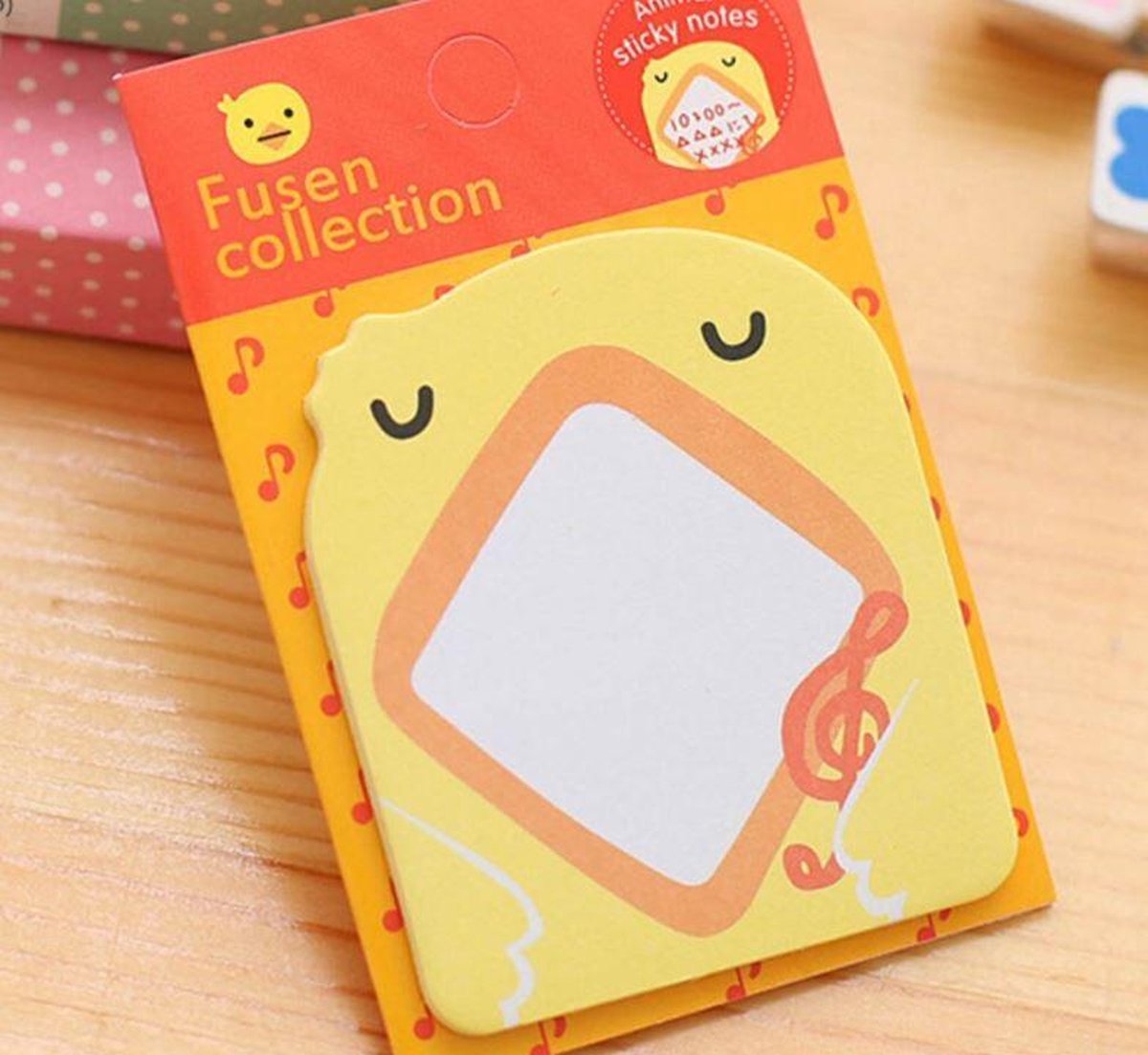 Sticky Note Set van 4 varianten 100 sticky notes | Vier verschillende diren kiker-panda-varkentje-eend| Notitie stickers | Afplakstickers | Sticky notes